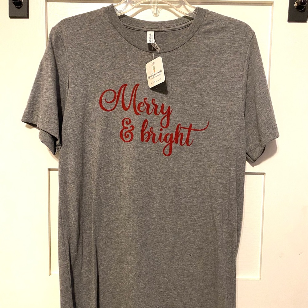 Merry & Bright Shirt (NWT) Medium